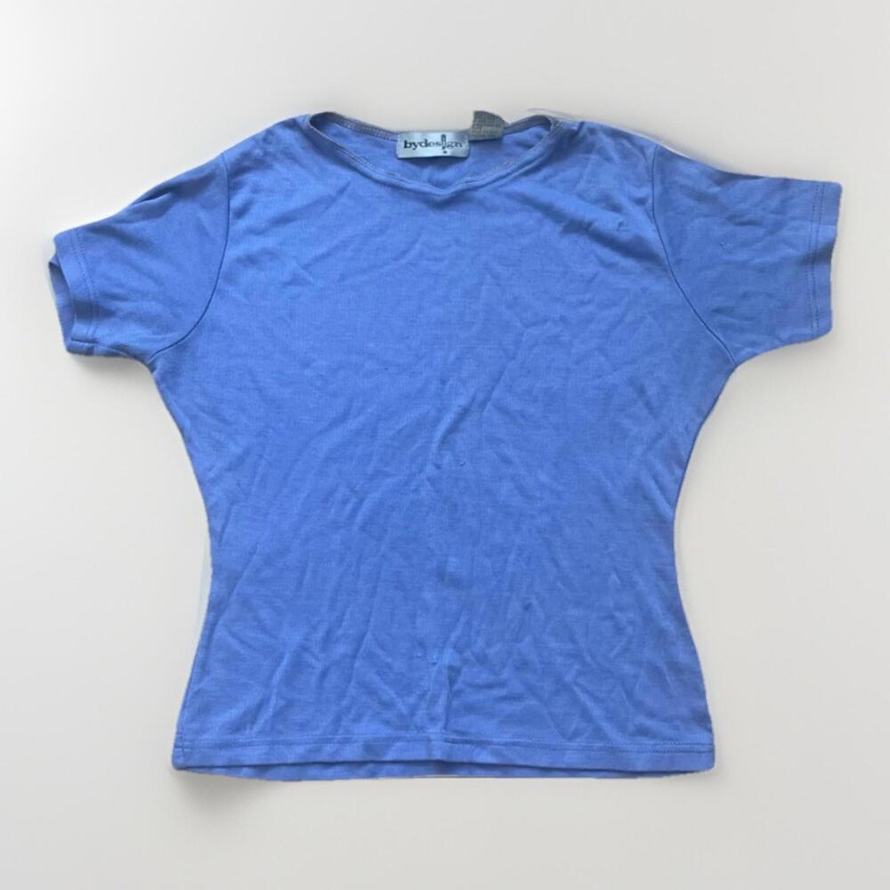 By Design Purple Short Sleeve Fitted Stretch Tee Top Women’s Size Medium